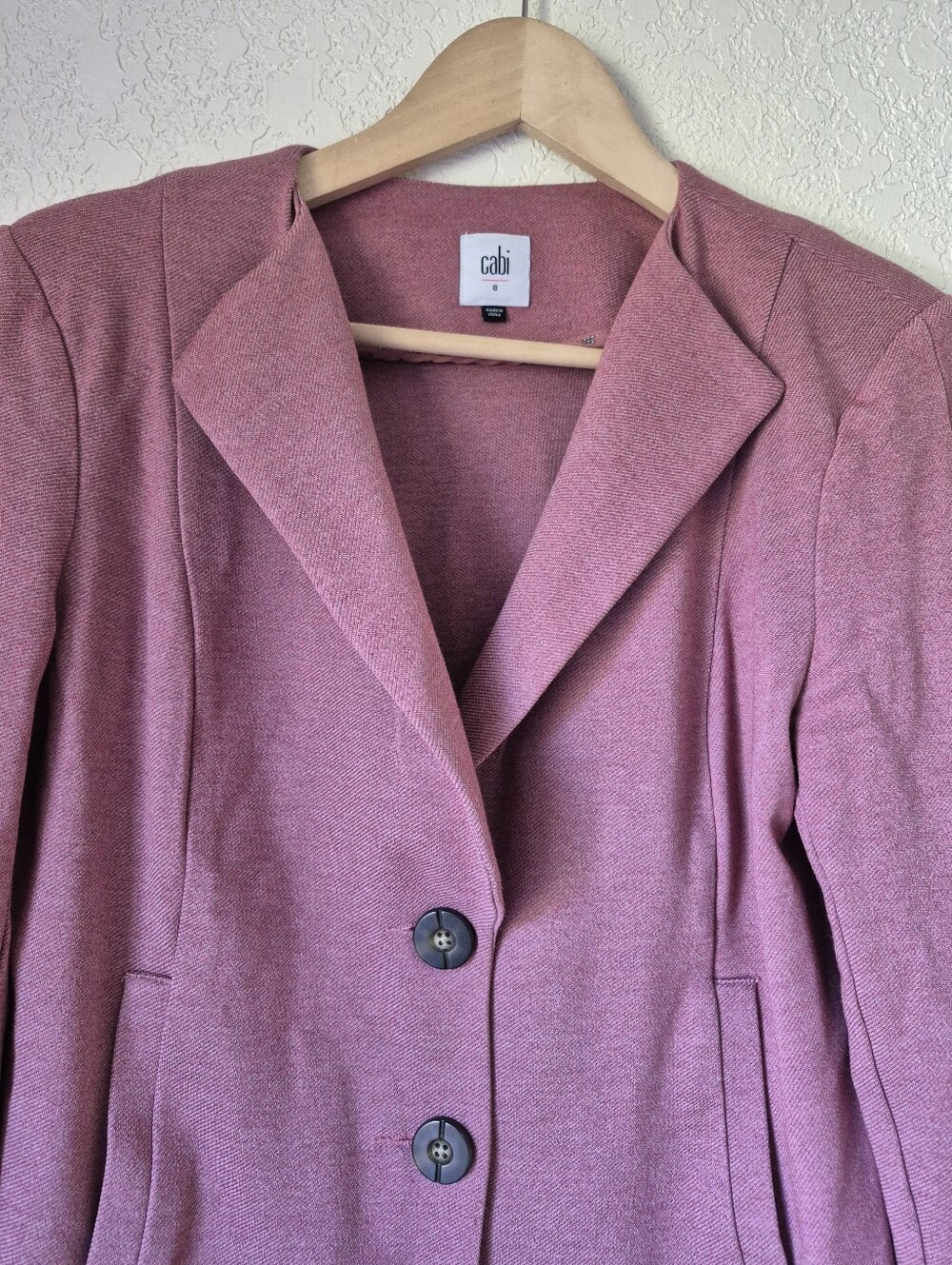 NWOT CABI Applaud Mauve Pink Blazer Jacket Womens Size 8 - Picture 4 of 9